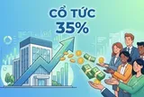Một công ty chốt ngày chia cổ tức tiền mặt 35%